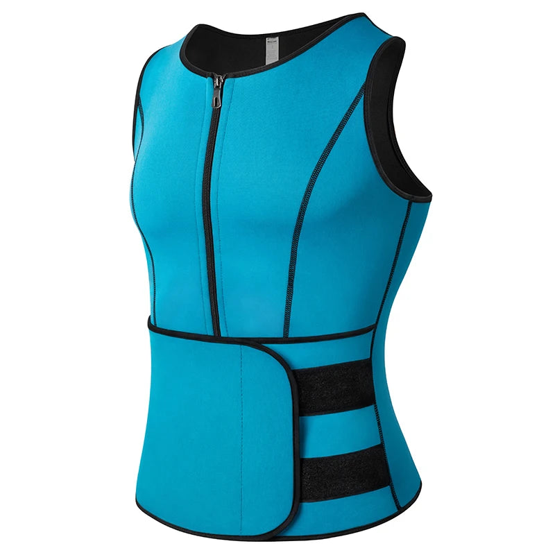 Men Body Shaper Waist Trainer Vest Slimming Shirt Sauna Sweat Vest Compression Undershirt Shapewear Fat Burner Workout Tank Tops