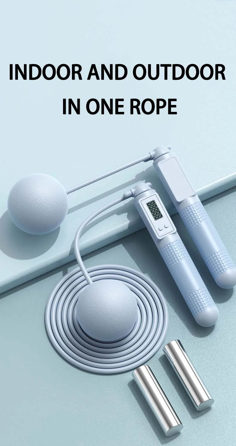 Jump Rope with Counter, Adjustable Skipping Rope with Calorie Counter, Smart Skipping Rope for Fitness Exercise and Weight Lose