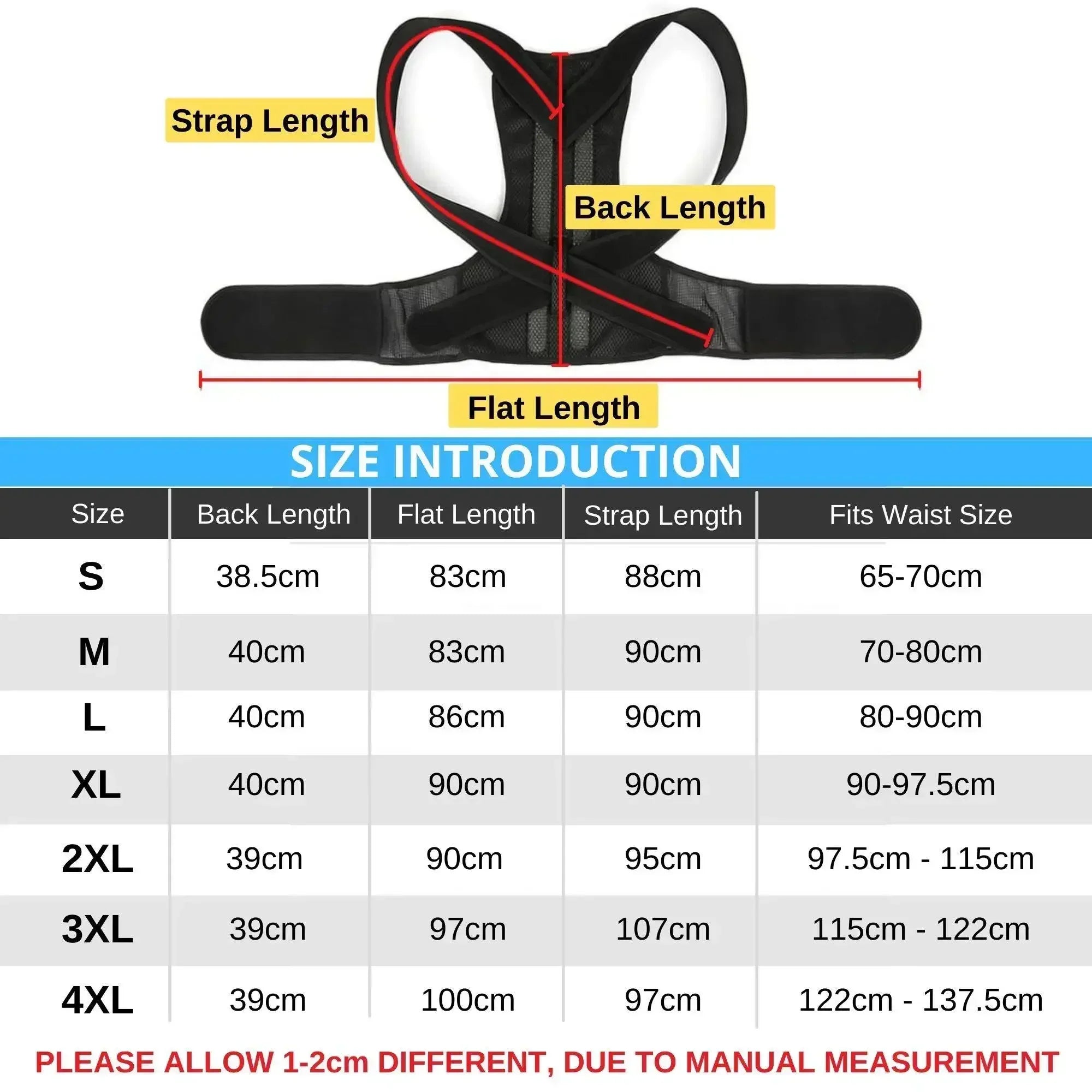 Alloy Rod Back Posture Corrector Orthotics Spine Side Bend Support the Shoulder Treatment Stent Orthodontic Belt Sports Safety